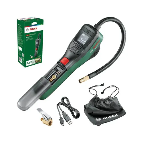 Bosch Easy Pump II (10.30 Bar) - Druckluftkompressor für Werkstatt und Heimwerk, leistungsstark mit 10.30 Bar für vielseitige Anwendungen und einfache Handhabung.