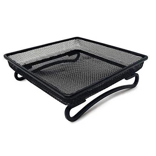 Super Idee Feinmaschige Bodenfutterstation Futterschale mit Bodenstützen Futterspender Futterhaus Futterhalter für Wildvögel Amsel Rotkehlchen Spatzen Meise Igel Eichhörnchen Kaninchen Bodenfresser