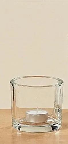 Windlicht Teelicht Vase Glas Übertopf H 8cm