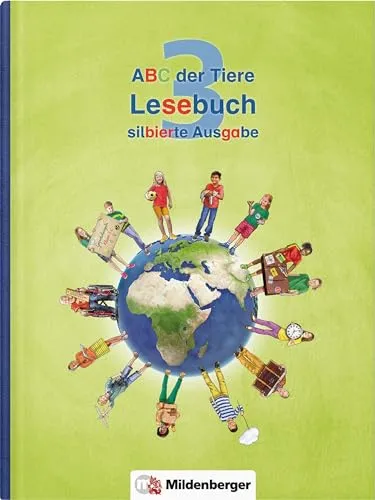 ABC der Tiere 3 – Lesebuch, silbierte Ausgabe - Schulbuch für Erstleser, fördert die Lesefähigkeit durch silbierte Texte und ansprechende Illustrationen.