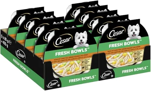 Cesar Schale mit Huhn, Karotte und Bohnen in Soße 2 x 5 x 85 g