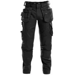 FLUX Arbeitshose mit Stretch - Arbeits- & Schutzkleidung mit 4-Wege-Stretch, verstellbaren Kniepolstertaschen und multifunktionalen Taschen für optimale Flexibilität und Funktionalität bei der Arbeit.