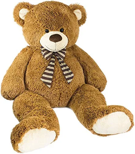 BRUBAKER XXL Teddybär 150 cm groß - Braun - Stofftier Plüschtier Kuscheltier