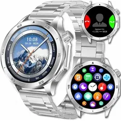 Lige Herren Smartwatch mit Telefonfunktion und IP67 Wasserschutz - Moderne Smartwatch mit AMOLED Display für klare Sichtbarkeit. Über 100 Sportmodi, kontinuierliche Herzfrequenz- und Schlafüberwachung. Ideal für Sport und Alltag, mit robustem Design und langer Akkulaufzeit.