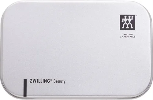 ZWILLING Nagelknipser Kompakt in Metallbox - Nagelknipser mit gebogener Schneide, ideal für präzise Ergebnisse. Enthält eine Lederhülle und Metallbox für sichere Aufbewahrung - perfekt für unterwegs!