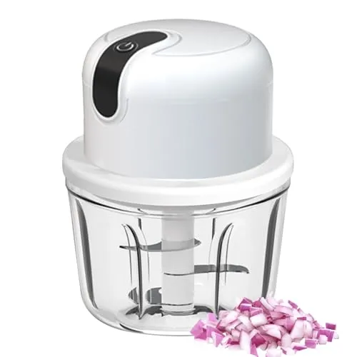 Elektrischer Zwiebelschneider 350ML – USB Wiederaufladbarer Zerkleinerer