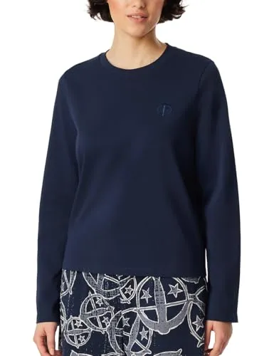 Schiesser Damen Schlafshirt Langarm Rundhals Organic Cotton 150 Years