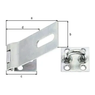 Sicherheitsüberfalle L.93x38mm B.37mm STA galv.verz.d.pass.GAH