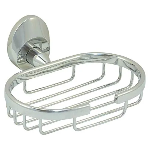 Design Seifenschale mit Gitter Seifenablage Seifenhalter Ablage - Serie Chrome