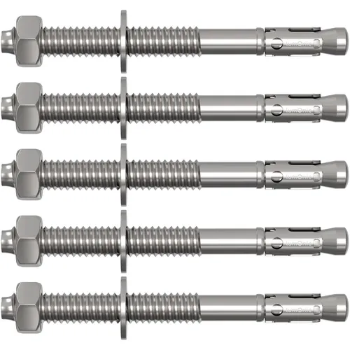 5x M8x95mm Schwerlastanker Verzinkt Keilanker Schwerlastdübel Bolzenanker Blitzd