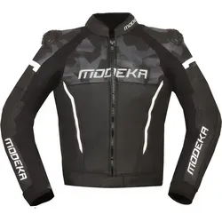 Modeka Motorradjacke Valyant - Perforierte Lederjacke mit Rückenprotektor - Motorradjacke in sportlichem Design, aus hochwertigem Rindsleder, bietet optimalen Schutz und Atmungsaktivität durch perforiertes Material und integrierten Rückenprotektor.
