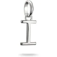 THOMAS SABO Charm-Anhänger Buchstabe I Connect Silber in silber von THOMAS SABO