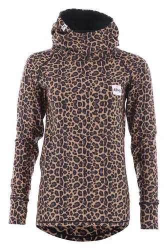 Eivy Damen Icecold Hood Top Yoga Shirt, Leopard, XS EU von Eivy