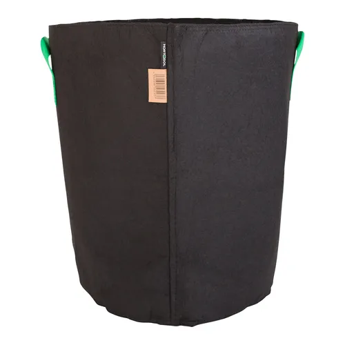 50L Pflanzsack schwarz / grün - 50 Liter Durchmesser 38 cm Höhe 45 cm - HORTOSOL