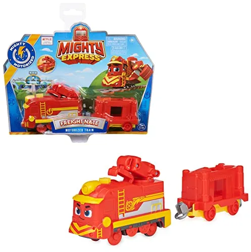 Mighty Express Motorisierter Zug Frachter Nick mit Güterwaggon - batteriebetriebener Zug zur beliebten TV-Serie, ab 3 Jahren