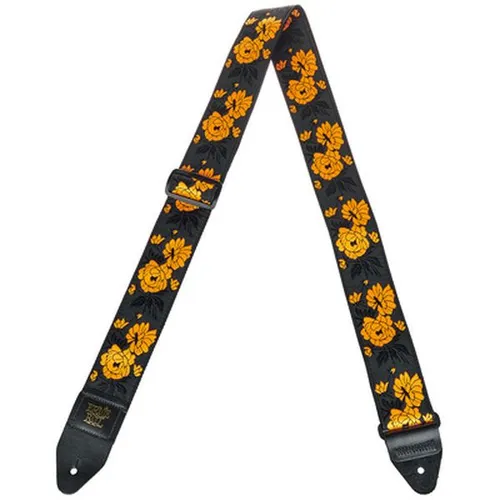 Ernie Ball E-Guitar Strap Tangerine Rose - Stylischer Gitarrengurt - Gitarrengurte, hochwertiger Ernie Ball Gurt in Tangerine Rose mit verstellbarer Länge von 104 bis 182 cm und robusten Lederenden für perfekten Halt.