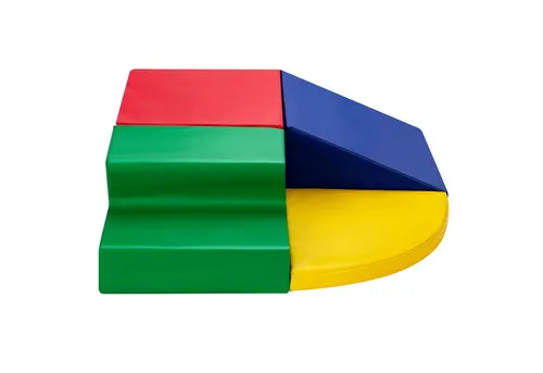 COSTWAY Schaumstoffbausteine Spielbausteine, (4 St), zum Klettern, aus Schaumstoff, mit Klettverschluss