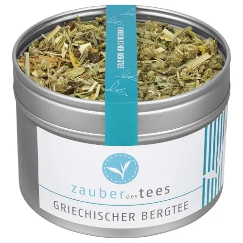 Zauber der Gewürze Griechischer Bergtee – geschnitten, loser Kräutertee aus ausgewählten Bergkräutern zur Stärkung des Immunsystems, naturbelassen, 45 g