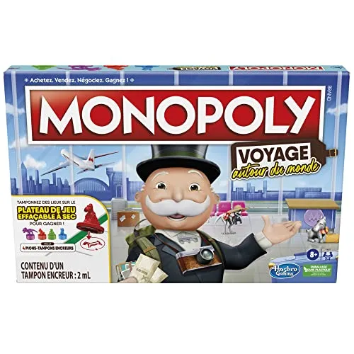 Monopoly Reise um die Welt - HASBRO - NEU - Gesellschaftsspiel: Entdecken Sie die Welt mit der neuen Monopoly-Edition und erleben Sie spannende Abenteuer auf Reisen!