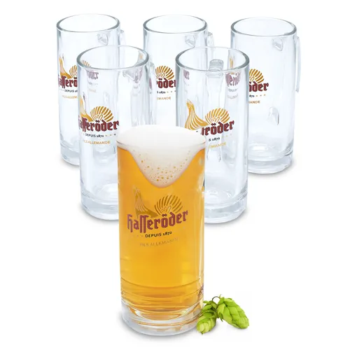 Bierglas klassisch 6er Set - 3 Modelle - Pilsner Tulpe Weizen Glas Bier Krug