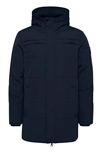 Project Braga Herren Winterparka - gefütterte Funktionsjacke in Insignia Blue - Stilvolle Funktionsjacke, warm gefüttert mit hochabschließendem Kragen, ideal für winterliche Abenteuer und kombiniert Eleganz mit Sportlichkeit.
