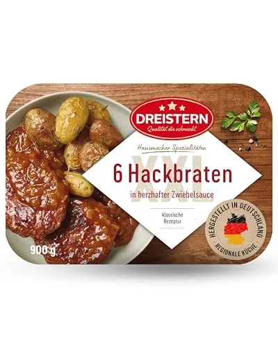 Produktbild DREISTERN Hackbraten 900g – Herzhaft in Zwiebelsauce