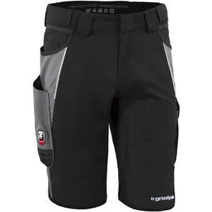 Grizzlyskin Arbeitshose IRON Shorts GIM36, Herren, schwarz-grau, Größe 52 - Arbeits- & Schutzkleidung, atmungsaktiv und mit vielseitigen Taschen für optimale Funktionalität bei der Arbeit.
