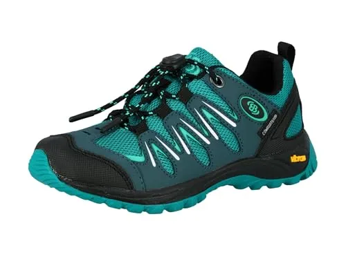 Brütting Unisex Kinder Expedition Kids Traillaufschuhe, Petrol Schwarz, 25 EU - Wanderschuhe für Kinder, leicht und strapazierfähig, ideal für Abenteuer in der Natur.
