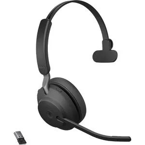 Jabra Evolve2 65 Wireless PC Headset - Noise Cancelling, UC-zertifiziert, bis zu 37 Stunden Akkulaufzeit, ideal für konzentriertes Arbeiten