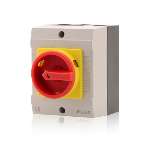 Hauptschalter 25A 4-polig im Gehäuse, NEU+OVP JS4P25A-G