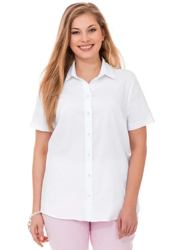 Sheego Klassische Bluse Hemdbluse Kurzarm von sheego