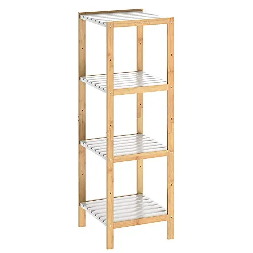 Casaria® Badezimmer Regal Bambus Holz 110x33cm