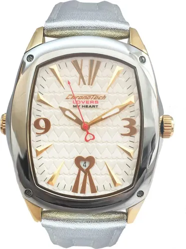 Uni-Uhr Chronotech CT7696M-11 – Elegante Armbanduhr - Armbanduhr mit umkehrbarem Design, Ø 42 mm, aus hochwertigem Edelstahl und Leder, perfekt für stilbewusste Damen.