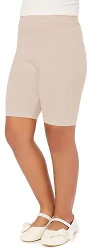 Merry Style Mädchen Kurze Leggings aus Viskose MS10-132 (Beige, 122 cm)