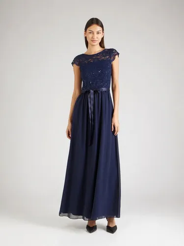 SWING Abendkleid aus Spitze in Blau, Größe 38 in blau von Swing