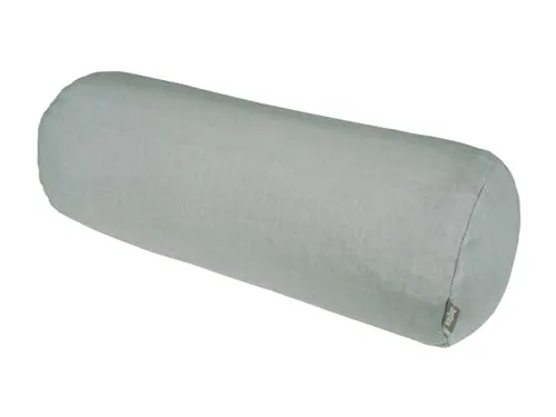 beties Leinen Nackenrollen Bezug 15x40 cm - Stein-grau - Zierkissenbezüge aus 100% natürlichem Leinen, vorgewaschen für pflegeleichte Nutzung und optimalen Schlafkomfort. Erhältlich in modernen Farben für vielfältige Kombinationsmöglichkeiten.