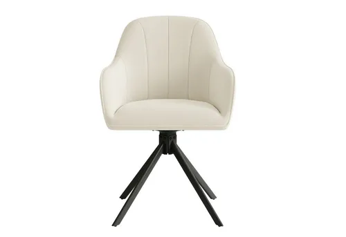 Hawthyhome 4-Fußstuhl – Drehbarer Polsterstuhl für Esszimmer & Büro, Beige