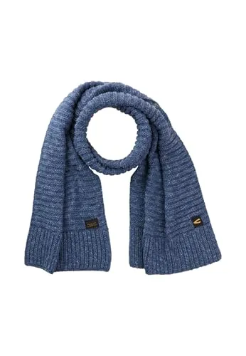 camel active Herren Schal aus reiner Baumwolle - Tintenblau - Grob gestrickter Schal aus 100% Baumwolle, weich und angenehm zu tragen. Ideal für stilvolle Looks. Maße: ca. 170 cm x 30 cm. Perfekt für jeden Anlass.