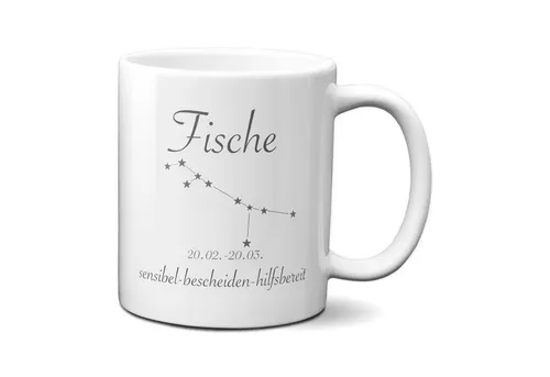 TASSENKING Tasse, Sternzeichen Fische - Tasse