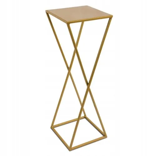 HowHomely Blumenständer Metall Gold 70 cm in gold von HowHomely