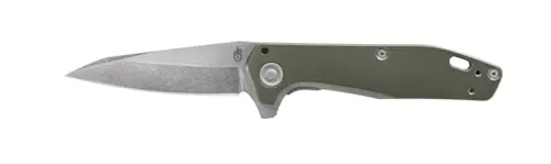 Gerber Taschenklappmesser, Klingenlänge: 7,62 cm, Fastball Finger Flip Knife, Edelstahl, Grün, 30-001716