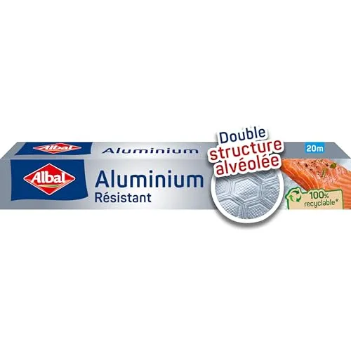 Albal Aluminiumrolle, leicht zu zuschneiden, strapazierfähig, 20 m