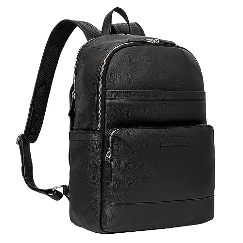 STILORD 'Milan' Laptop-Rucksack – Eleganter Echt-Leder Rucksack für 14 Zoll Laptops - Laptop-Rucksack aus hochwertigem Echtleder mit idealer Aufteilung und Vintage-Design. Perfekt für Büro, Studium und Reisen – komfortabel und stilvoll zugleich!
