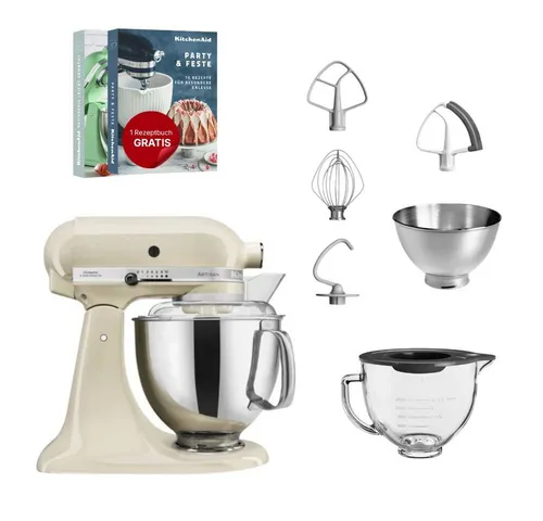 KitchenAid Küchenmaschine KitchenAid 4,8 L 5KSM175 Artisan Glasset mit Glasschüssel