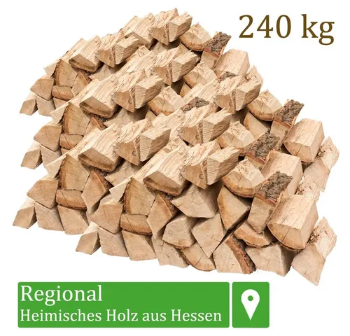 Flameup Kaminholz Brennholz Kaminholz Holz Eiche 5-500kg Ofen Kamin Kaminofen Grill 25cm, 240 kg
