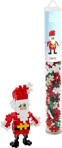 Plus-Plus 100 Tube Kreativ Bausteine Weihnachtsmann, Santa