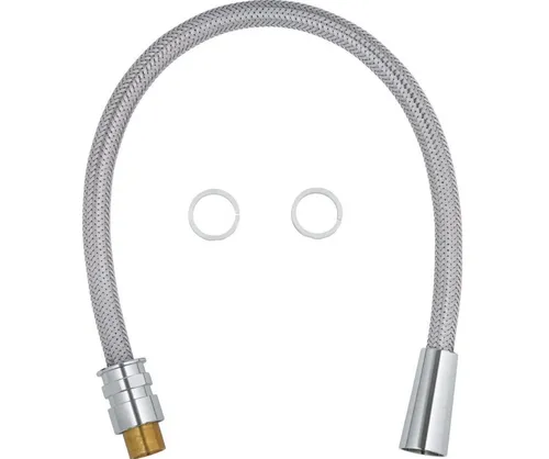 GROHE Brauseschlauch für Spültischbatterien - Profi-Brause medium, chrom (46871000) - Zubehör für Küchenarmaturen, langlebige GROHE Long-Life Shine Oberfläche für strahlenden Glanz und einfache Reinigung.