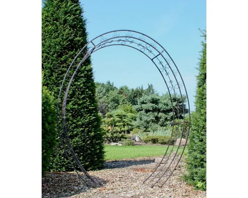 GartenHero Rosenbogen - Rankhilfe für Rosen und Pflanzen - Pflanzenkästen & Spaliere, stabiler Stahl-Rosenbogen mit 200 cm Breite und 220 cm Höhe für eine elegante Gestaltung Ihres Gartens.