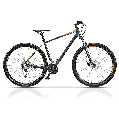 Airtracks 29 Zoll Mountainbike Herren MTB Fahrrad Hardtail Fusion 27 Gang Shimano ALIVIO RD-M3100 SGS - Rahmenhöhen 42, 46, 50 und 54 - Modelljahr 2023 (54cm (Körpergröße 185-195cm))