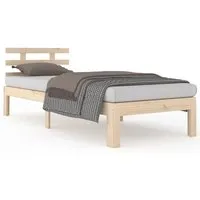 vidaXL Massivholzbett 100x200 cm
